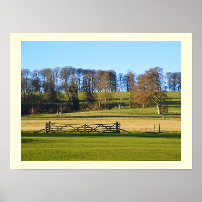 Affiche Paysage d'hiver à Somerset (Devant)