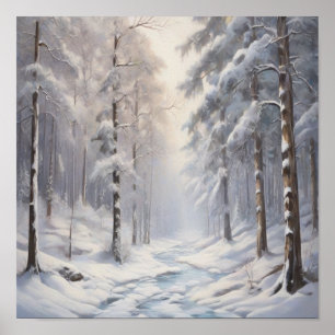 Affiche Paysage d'hiver enchanté