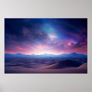 Affiche Paysage Dimension magique Fantastique Planète Art