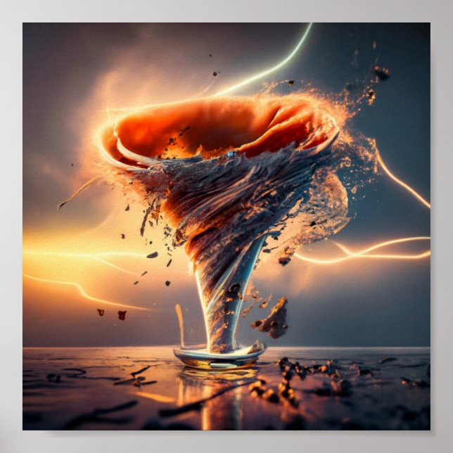 Affiche Paysage Dreamy généré par l'IA (Devant)