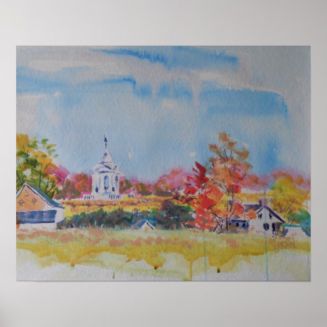 Affiche Paysage du champ de bataille de Gettysburg / Larry (Devant)