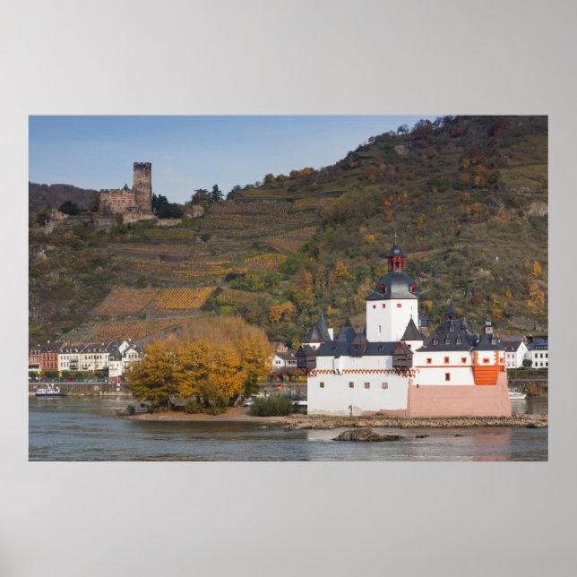 Affiche Paysage du château de Burg Gutenfels (Devant)