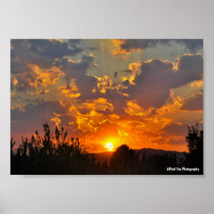 Affiche Paysage du ciel matinal au lever du soleil