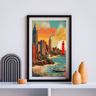 Affiche Paysage du Golden Harbor
