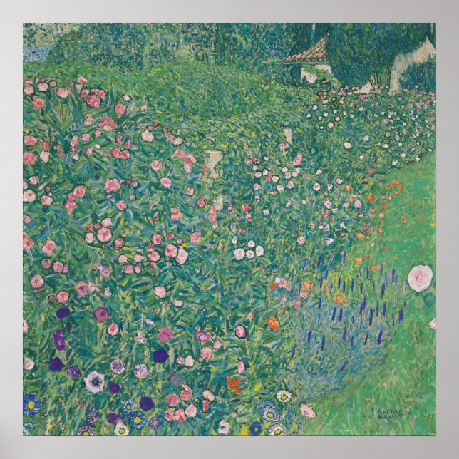 Affiche Paysage du jardin italien — Gustav Klimt (1913) (Devant)