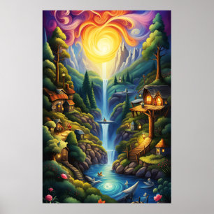 Affiche Paysage du livre de contes 2