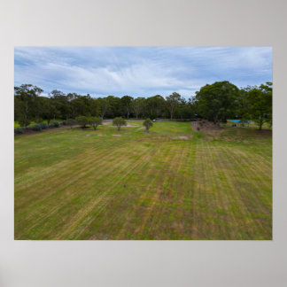 Affiche Paysage du parc récréatif Open Green Field