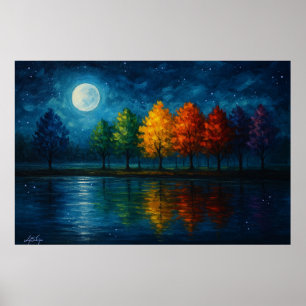 Affiche Paysage du Spectre Lunaire