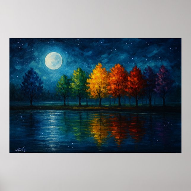 Affiche Paysage du Spectre Lunaire (Devant)