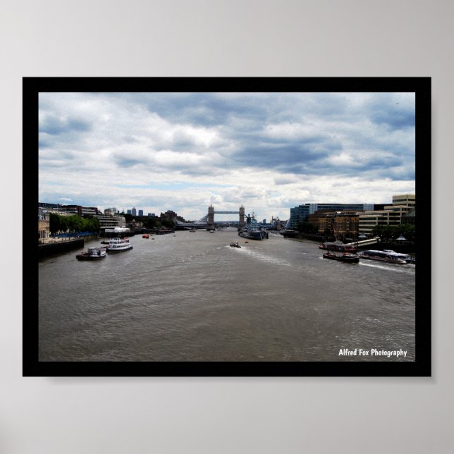 Affiche Paysage du Tower Bridge et de la Tamise (Devant)