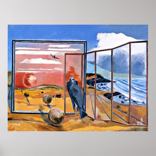 Affiche Paysage d'un rêve par Paul Nash (Devant)