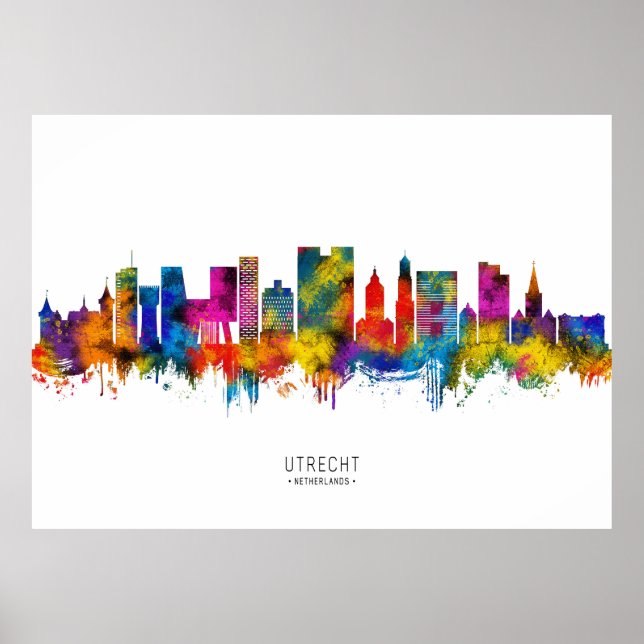 Affiche Paysage d'Utrecht aux Pays-Bas (Devant)