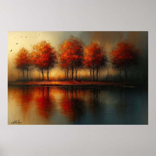 Affiche Paysage Échos de la Lumière de Braise (Devant)