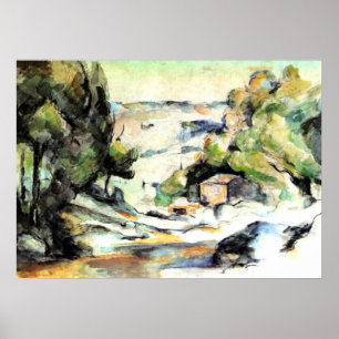 Affiche Paysage en Provence - Paul Cezanne - c1880