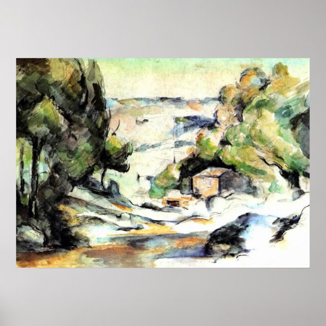 Affiche Paysage en Provence - Paul Cezanne - c1880 (Devant)