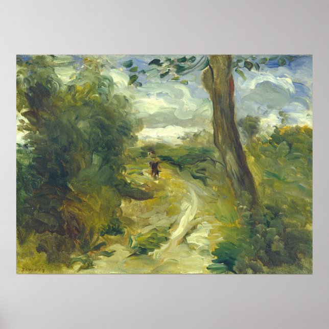 Affiche Paysage entre tempêtes - Auguste Renoir Art (Devant)