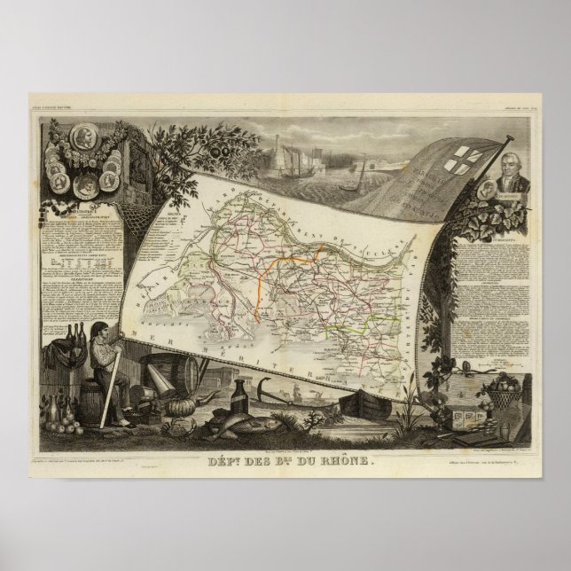 Affiche Paysage et villes (Devant)