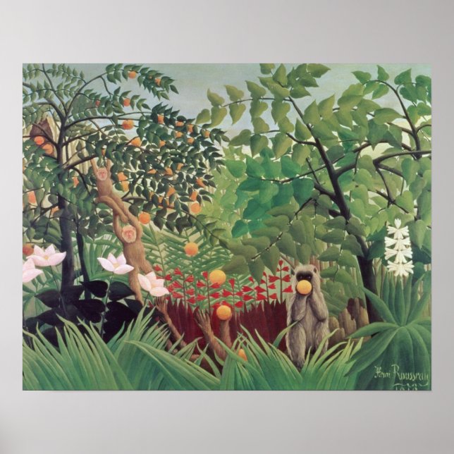 Affiche Paysage exotique, 1910 (Devant)