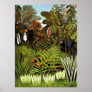 Affiche Paysage exotique par Henri Rousseau
