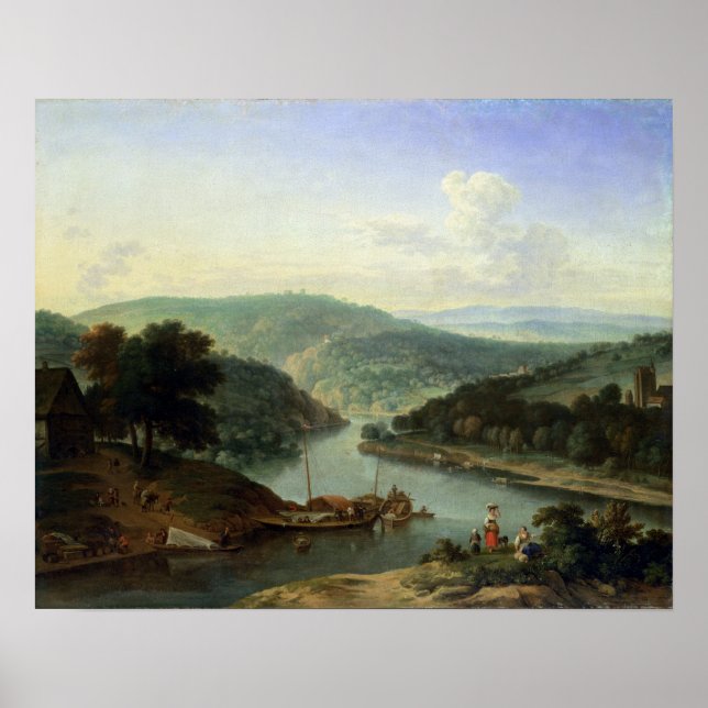Affiche Paysage fluvial, 1697 (Devant)