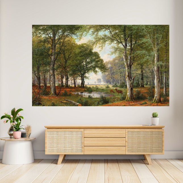 Affiche Paysage forestier du soir  (Créateur téléchargé)