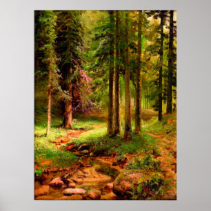 Affiche Paysage forestier Ivan Chichkine