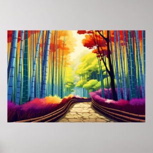 Affiche Paysage forestier Paysage d'automne Nature