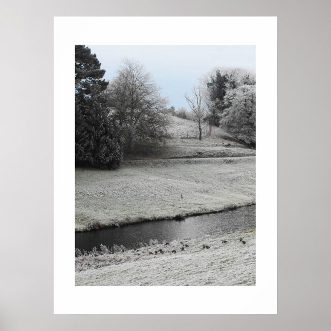 Affiche Paysage gelé (Devant)
