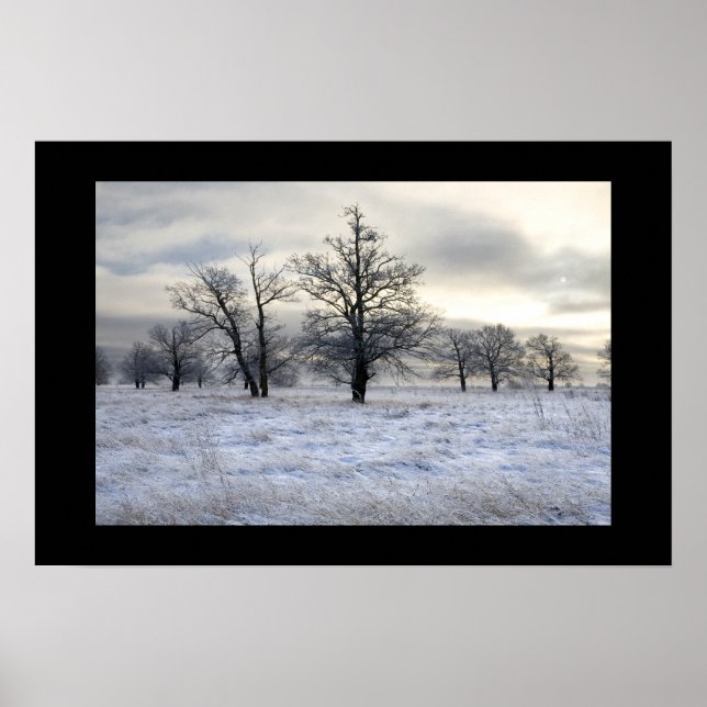 Affiche paysage hiver (Devant)
