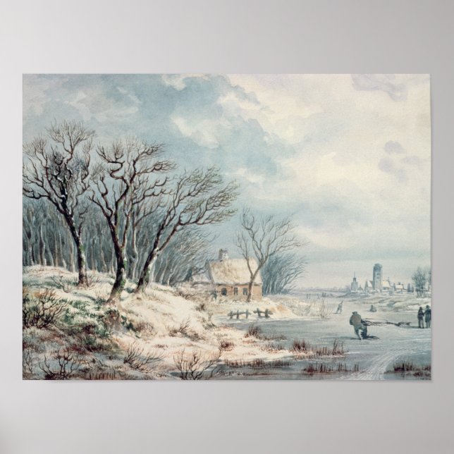 Affiche Paysage : Hiver (Devant)