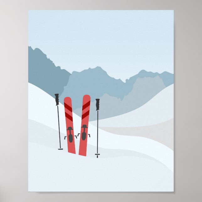 Affiche Paysage hivernal (Devant)