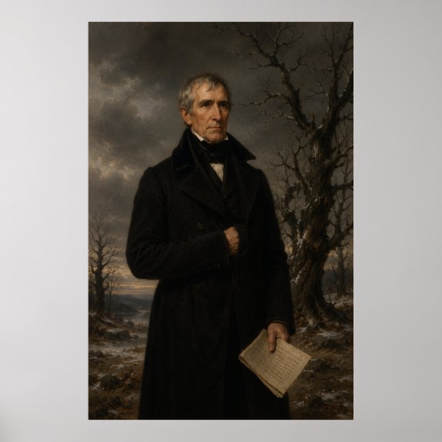 Affiche Paysage hivernal de William Henry Harrison (Devant)