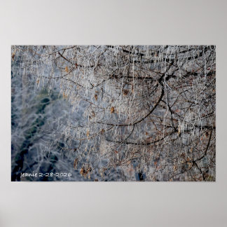 Affiche Paysage hivernal merveilleux