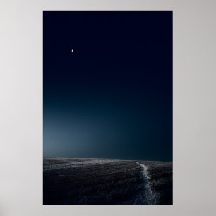 Affiche Paysage hivernal minimaliste Vieux Linslade (8742)