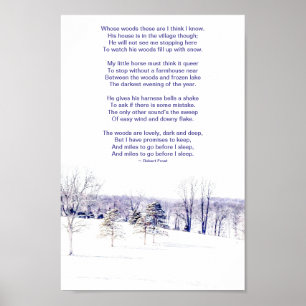 Affiche Paysage hivernal neige