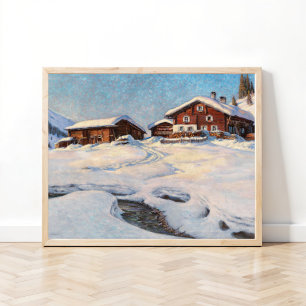 Affiche Paysage hivernal près de Davos