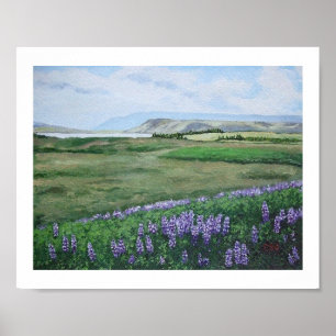 Affiche Paysage islandais magnifique par Pola.B.Alex Art