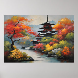 Affiche Paysage japonais