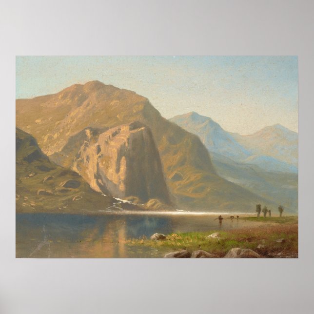 Affiche Paysage majestueux de Yosemite par Albert Bierstad (Devant)