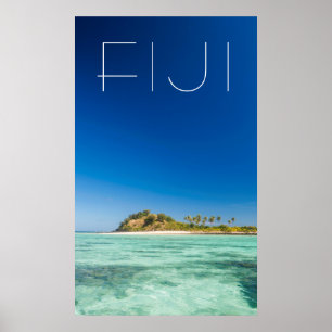Affiche Paysage marin de Blue Lagoon, Fidji