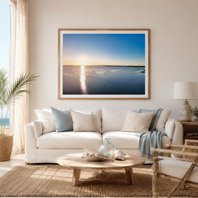 Affiche Paysage Marin Drone de l'Heure Dorée (Créateur téléchargé)