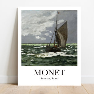 Affiche Paysage marin, tempête par Claude Monet