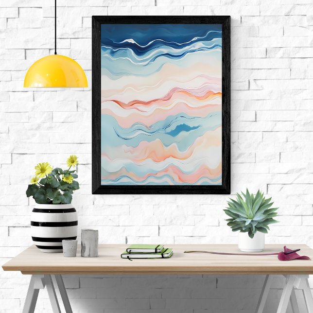 Affiche Paysage maritime Abstrait (Créateur téléchargé)