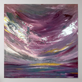 Affiche Paysage maritime Abstrait