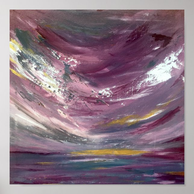 Affiche Paysage maritime Abstrait (Devant)