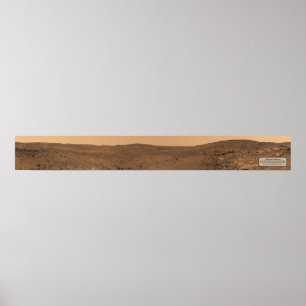 Affiche Paysage martien (panorama Seminole, pleine largeur
