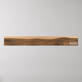 Affiche Paysage martien (panorama Seminole, pleine largeur