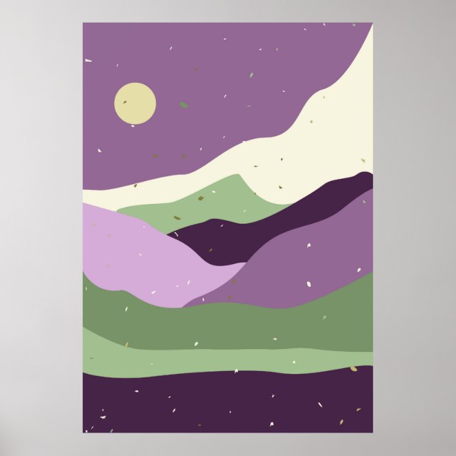 Affiche Paysage minimaliste (Devant)