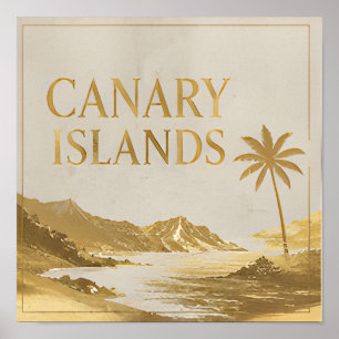 Affiche Paysage minimaliste côtier des îles Canaries
