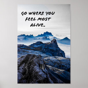 Affiche Paysage Montagneux